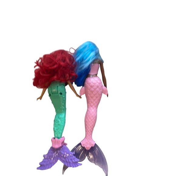 Disney Princess Ariel & Mermaid Barbie Dolls Bundle Mermaid Tails & Accessories - Picture 8 of 8